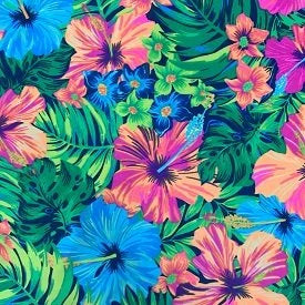 Neon Hibiscus